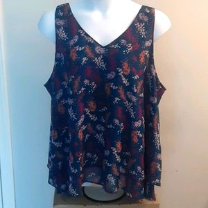 Lane Bryant floral swing tank